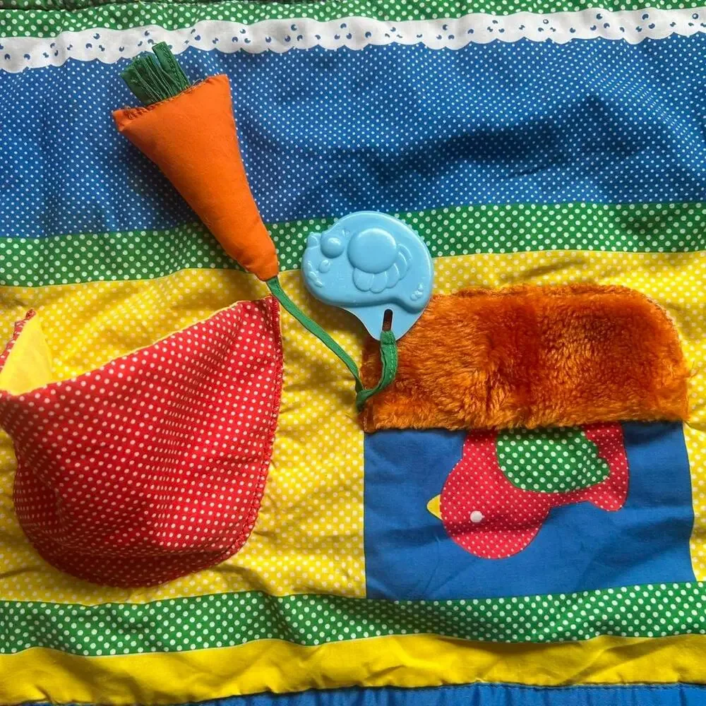 1990s multi colored baby‎ play mat PLAYSKOOL EUC